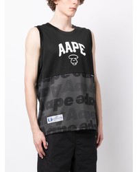 Débardeur imprimé noir AAPE BY A BATHING APE