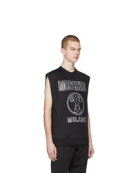 Débardeur imprimé noir Moschino