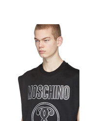 Débardeur imprimé noir Moschino