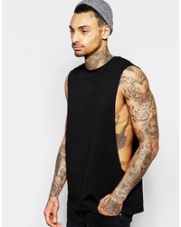 Débardeur imprimé noir Asos