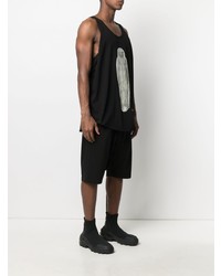 Débardeur imprimé noir Rick Owens DRKSHDW