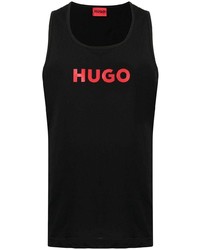 Débardeur imprimé noir Hugo