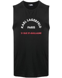 Débardeur imprimé noir Karl Lagerfeld