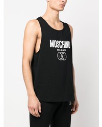 Débardeur imprimé noir Moschino