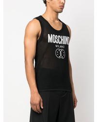 Débardeur imprimé noir Moschino