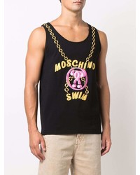 Débardeur imprimé noir Moschino