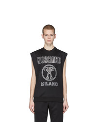 Débardeur imprimé noir Moschino