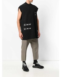 Débardeur imprimé noir Rick Owens DRKSHDW