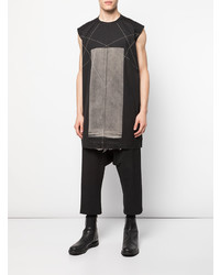 Débardeur imprimé noir Rick Owens DRKSHDW