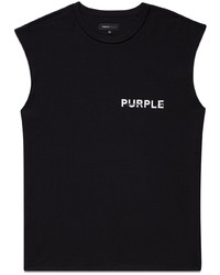 Débardeur imprimé noir purple brand