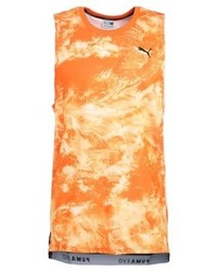 Débardeur imprimé orange Puma