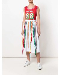 Débardeur imprimé rouge Mira Mikati