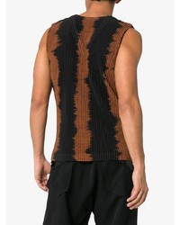 Débardeur marron foncé Homme Plissé Issey Miyake