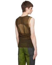 Débardeur marron Eckhaus Latta