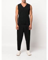 Débardeur noir Homme Plissé Issey Miyake