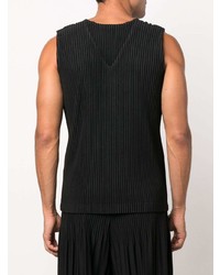 Débardeur noir Homme Plissé Issey Miyake