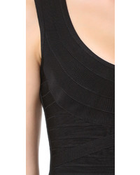 Débardeur noir Herve Leger