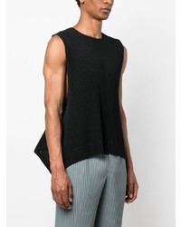 Débardeur noir Homme Plissé Issey Miyake