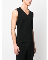 Débardeur noir Homme Plissé Issey Miyake