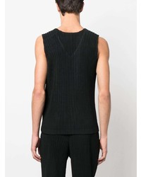 Débardeur noir Homme Plissé Issey Miyake