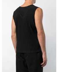 Débardeur noir Homme Plissé Issey Miyake