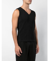 Débardeur noir Homme Plissé Issey Miyake