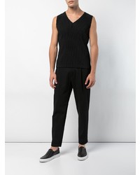 Débardeur noir Homme Plissé Issey Miyake