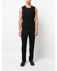 Débardeur noir Homme Plissé Issey Miyake