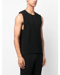 Débardeur noir Homme Plissé Issey Miyake