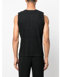 Débardeur noir Homme Plissé Issey Miyake