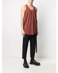 Débardeur rouge Rick Owens DRKSHDW