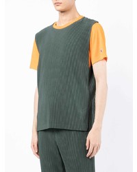 Débardeur vert foncé Homme Plissé Issey Miyake