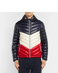 Doudoune blanc et rouge et bleu marine Moncler