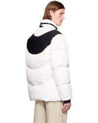 Doudoune blanche et noire Moncler