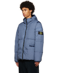 Doudoune bleue Stone Island