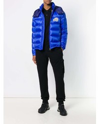 Doudoune bleue Moncler