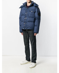 Doudoune bleue Moncler