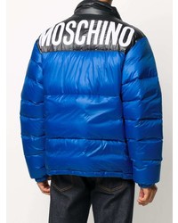 Doudoune bleue Moschino