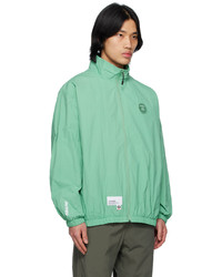 Doudoune brodée vert menthe AAPE BY A BATHING APE