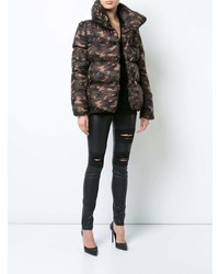 Doudoune camouflage marron foncé Thomas Wylde