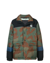 Doudoune camouflage olive Off-White