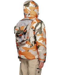 Doudoune camouflage orange HH-118389225