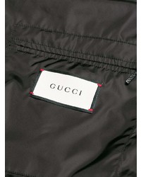 Doudoune imprimée noire Gucci