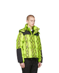 Doudoune imprimée serpent jaune Off-White