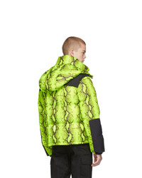 Doudoune imprimée serpent jaune Off-White