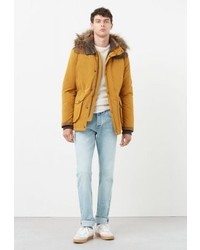 Doudoune jaune Mango