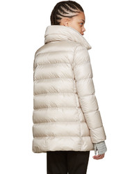 Doudoune longue beige Moncler