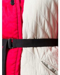 Doudoune longue blanc et rouge Isabel Marant Etoile