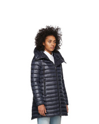 Doudoune longue bleu marine Moncler