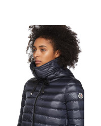 Doudoune longue bleu marine Moncler